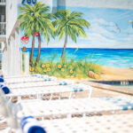Bel Air Beach Club--Poolside Lounges and Mural