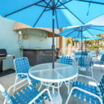 Island Towers Resort--2nd Story Balcony Dining and Grill Area