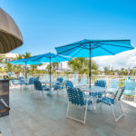 Island Towers Resort--2nd Story Balcony Dining and Grill Area