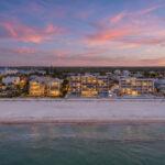Island Towers Resort--Aerial View--Beachside Evening